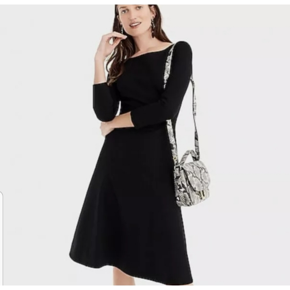 J.CREW Fit and Flare Sheath Dress in Stretch Ponte